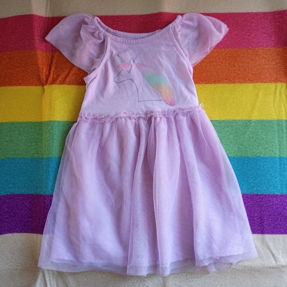 Cat & Jack 3t Unicorn Tulle Dress - Picture 1 of 6
